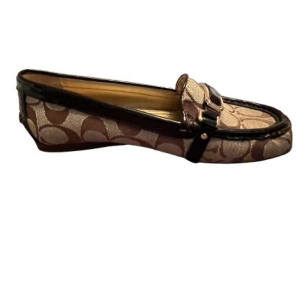 Coach Flynn Signature C Brown Driving Loafers Flats - NWOT - Picture 9 of 10